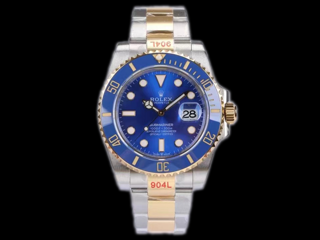 Two Tone 41mm Rolex Submariner 126613LB 3235 Blue Dial RL-20504