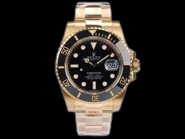 Yellow Gold 41mm Rolex Submariner 126618LN 3235 Black Dial RL-20507