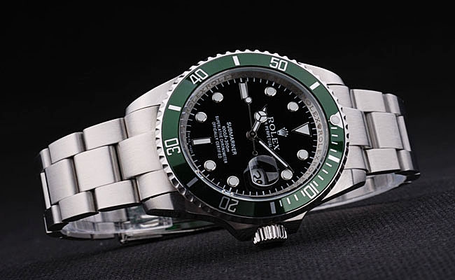 40mm Submariner 16610 Green Dial Steel RL104