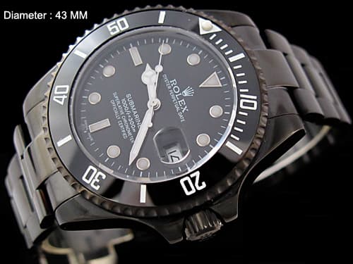 PVD 43mm Submariner 116610 Black Dial Steel RL1189