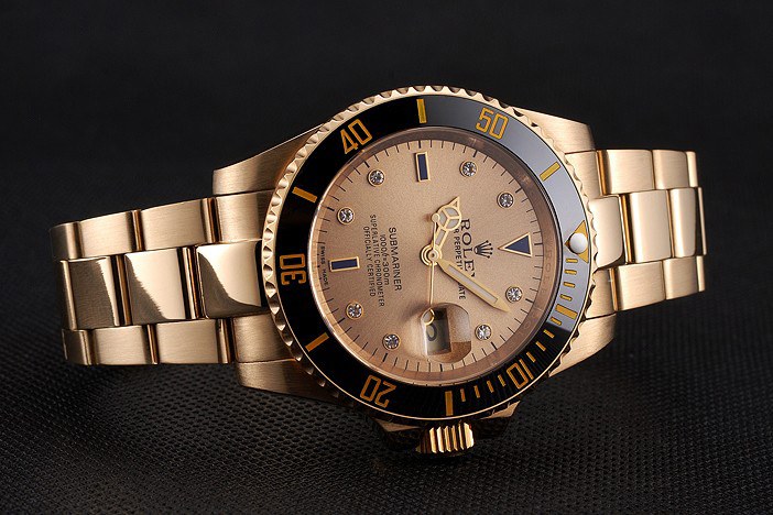 Yellow Gold 40mm Submariner 116618 Gold Dial RL755