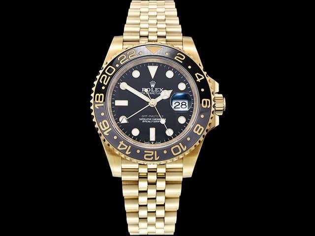 Yellow Gold 40mm GMT-Master II 126718 3285 Jubilee Black Dial RL-23022