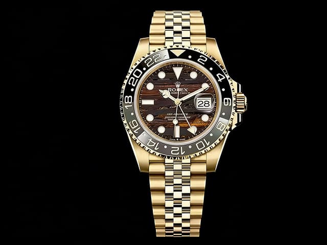 Yellow Gold 40mm GMT-Master II 126718 3285 Tiger Iron Dial RL-26003