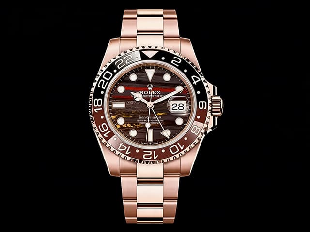 Rose Gold 40mm GMT-Master II 126715 3285 Tiger Iron Dial RL-26004