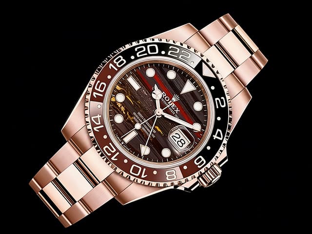 Rose Gold 40mm GMT Master II 126715 Tiger Iron Dial RL1199