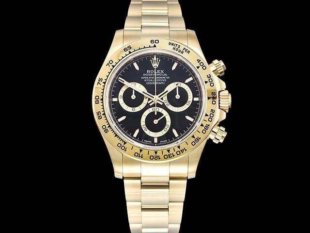 Yellow Gold 40mm Daytona 126508 4131 Black Dial Steel RL-24051