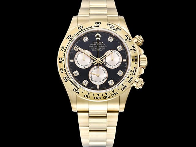 Yellow Gold 40mm Daytona 126508 4131 Black Dial Steel RL-24056