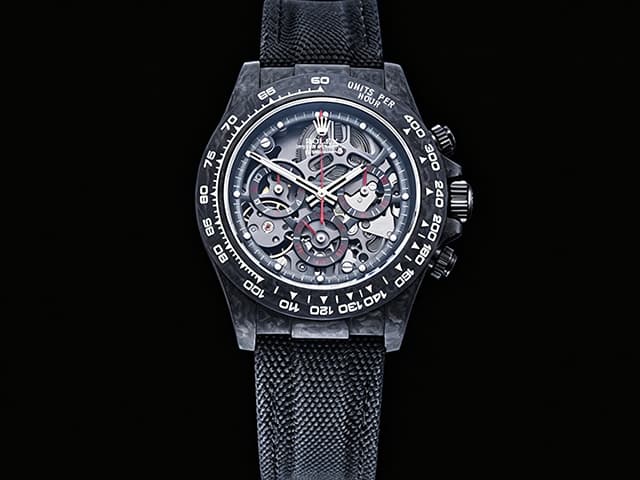 40mm Daytona 4130 DIW Forged Carbon White Skeleton RL-26062