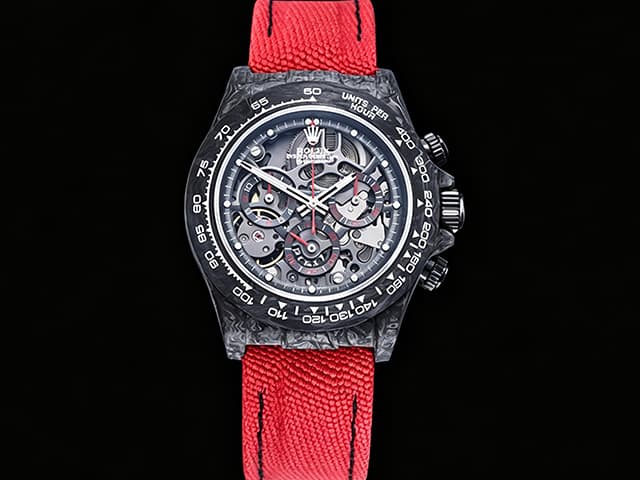 40mm Daytona 4130 DIW Forged Carbon White Skeleton RL-26066