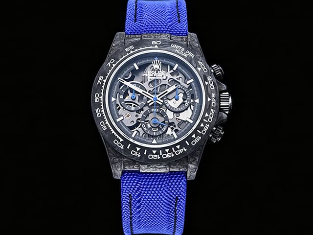 40mm Daytona 4130 DIW Forged Carbon White Skeleton RL-26067