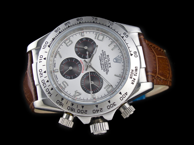 40mm Leather Strap Daytona 11650 White Dial RL865