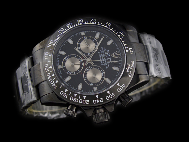 PVD 40mm Daytona 116500 Black Dial RL889