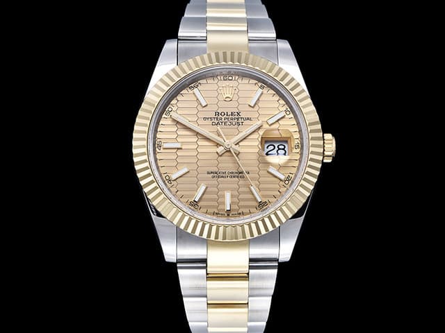 Two Tone 41mm Datejust 126333 3235 Gold Textured Dial Oyster 904L Steel RL-24124