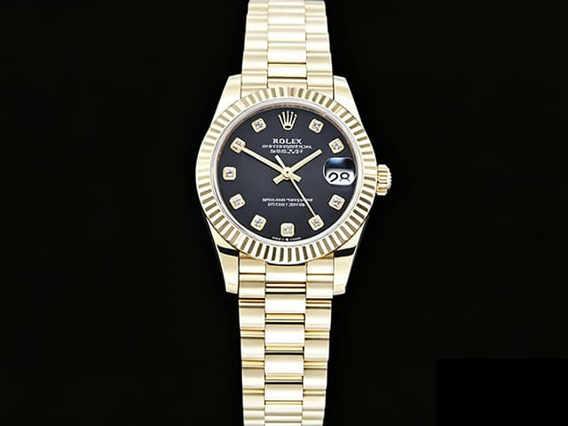 Yellow Gold 31mm Datejust 278278 2824 Black Dial 904L President RL-26031