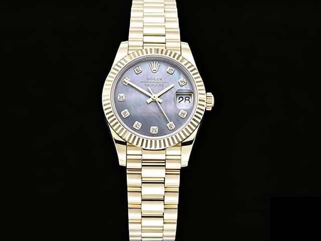 Yellow Gold 31mm Datejust 278278 2824 Black MOP Dial 904L President RL-26034