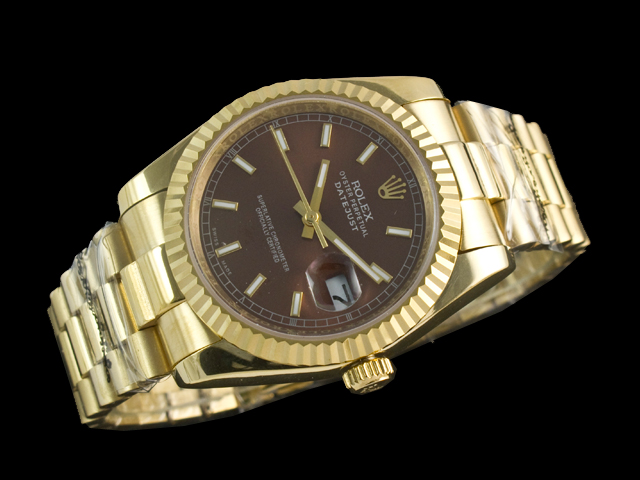 Yellow Gold 36mm Datejust 126238 Brown Dial Steel RL675