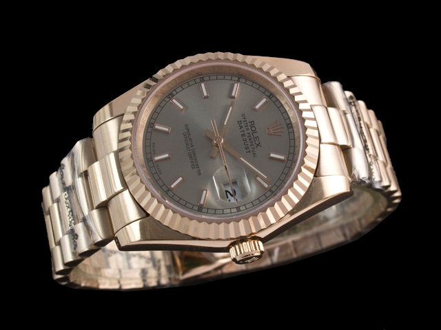 Rose Gold 36mm Datejust 126238 Grey Dial Steel RL679