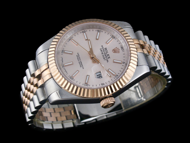 Two Tone 41mm Datejust II 126331 Rose Gold Dial Steel RL956