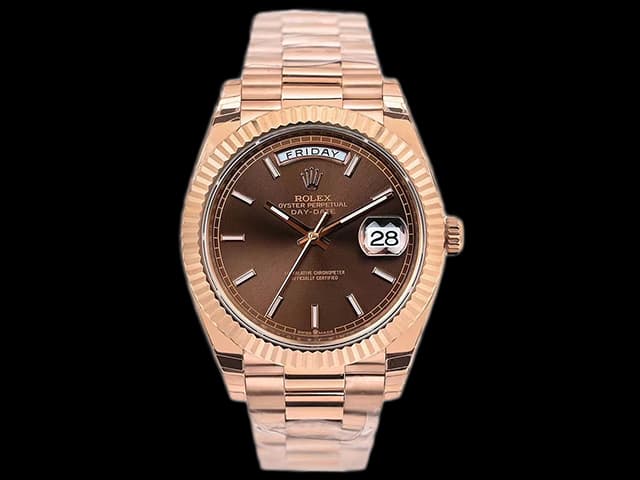 Rose Gold 40mm Daydate President 228238 3235 Brown Dial RL-24005