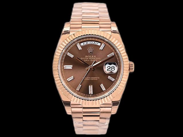 Rose Gold 40mm Daydate President 228238 3235 Brown Dial RL-24013