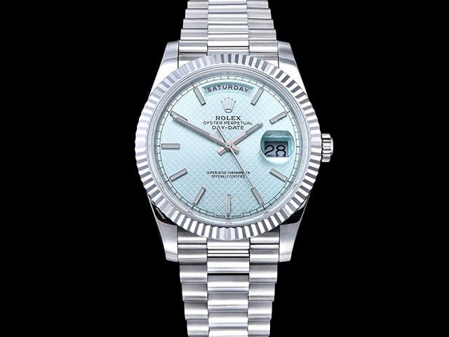 40mm Daydate President 228236 3235 Light Blue Textured Dial RL-24070