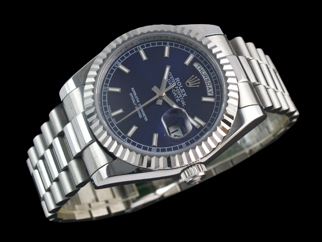 36mm Day date 118239 Blue Dial Steel RL652