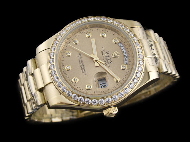 Yellow Gold 40mm Day date II 228238 Gold Dial Diamond Steel RL913