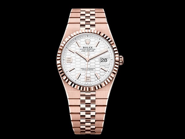 Rose Gold 40mm Land Dweller 127335 Steel 7135 White Dial RL-25093