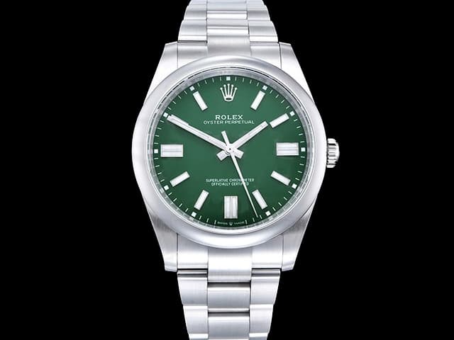 41mm Oyster Perpetual 3230 Steel 124300 Green Dial RL-25173