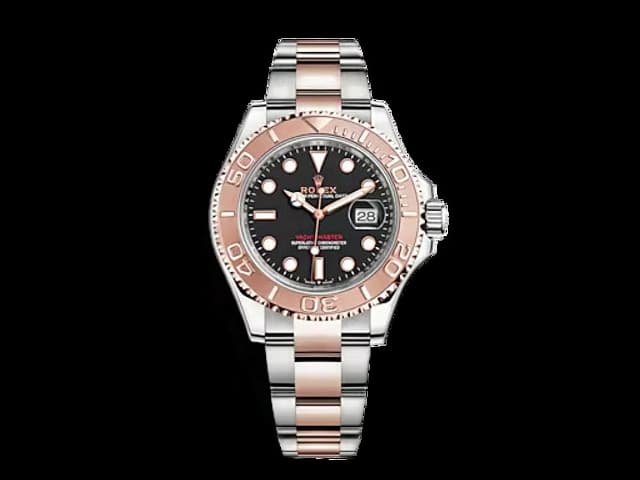 Two Tone Rose Gold 40mm YachtMaster 3235 226621 Black Dial RL-25183