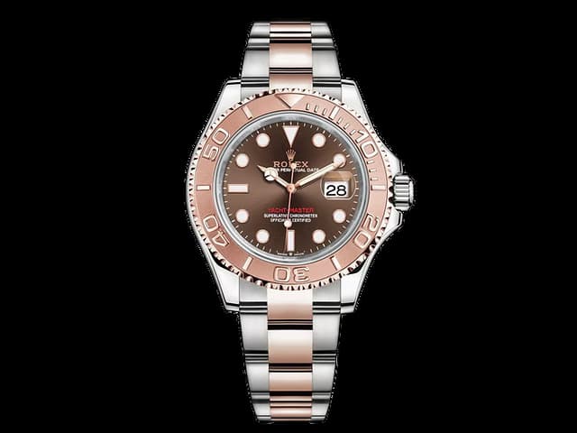 Two Tone Rose Gold 40mm YachtMaster 3235 226621 Brown Dial RL-25184