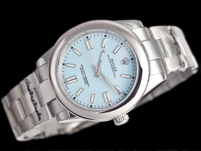 41mm Oyster perpetual 124300 Light Blue Dial Steel RL1046