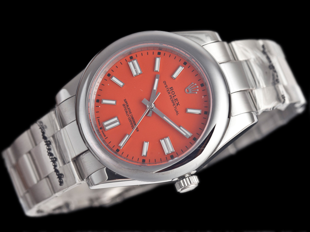 41mm Oyster perpetual 124300 Red Dial Steel RL1047