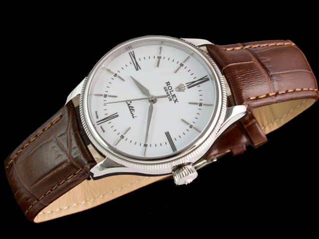 39mm Leather Strap Cellini 50509 White Dial RL701