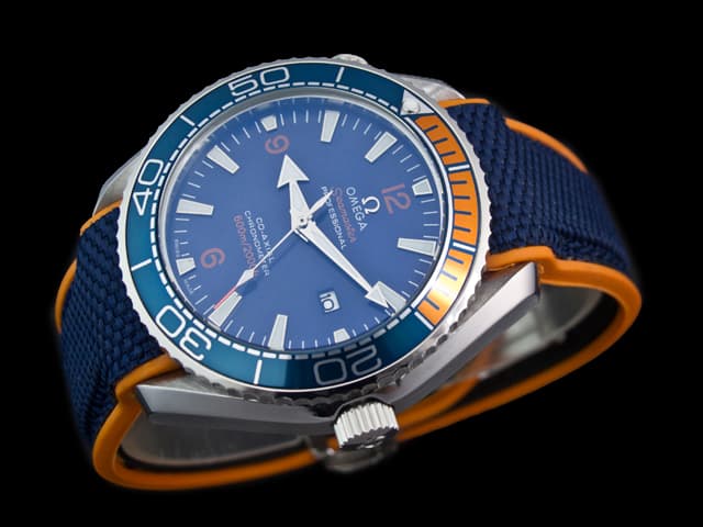 43mm Rubber Strap Seamaster Planet Ocean 600m Automatic Blue Dial OM529