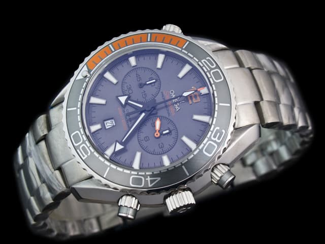 43mm Seamaster Planet Ocean 600m Quartz Chronograph Steel Grey Dial OM530