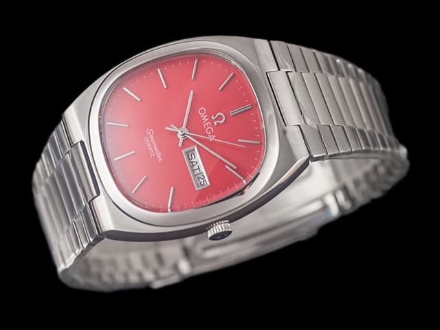 35mm Seamaster Square Unisex Steel Red Dial OM626