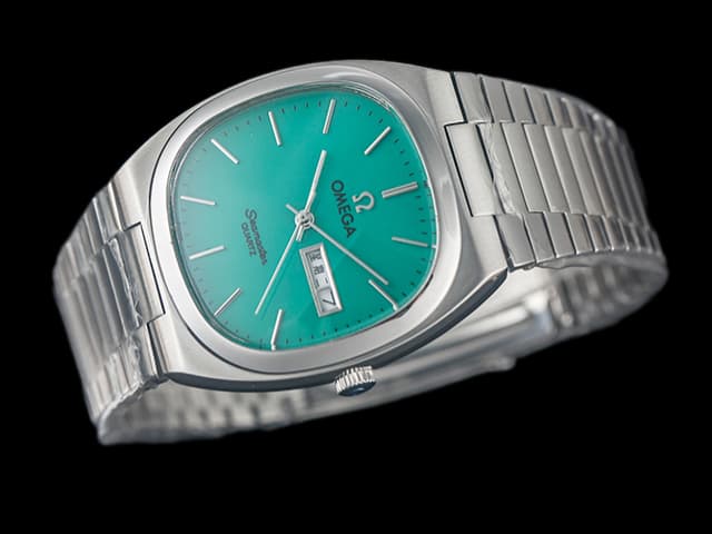 35mm Seamaster Square Unisex Steel Green Dial OM630