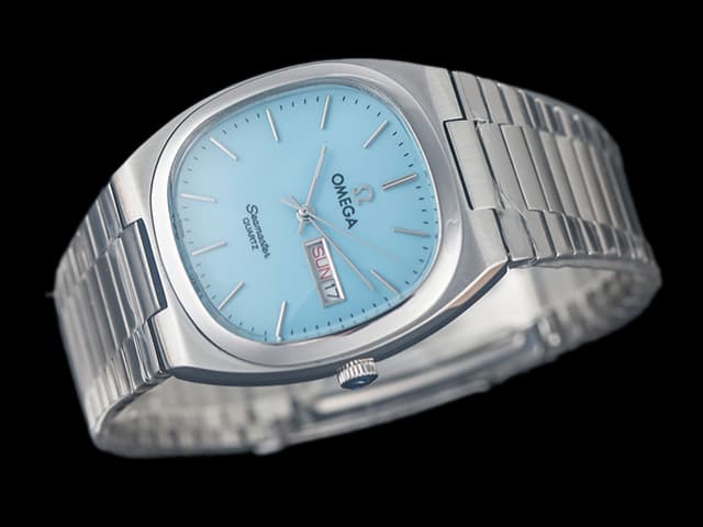 35mm Seamaster Square Unisex Steel Blue Dial OM631