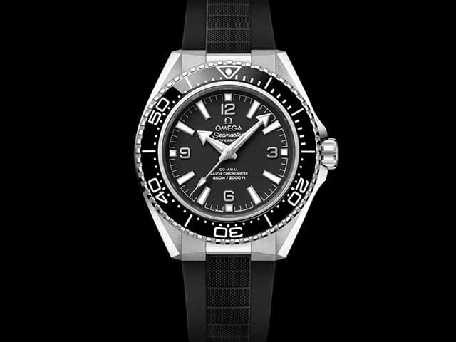 46mm Rubber Strap Seamaster Planet Ocean 600M Automatic Steel Black Dial OM700