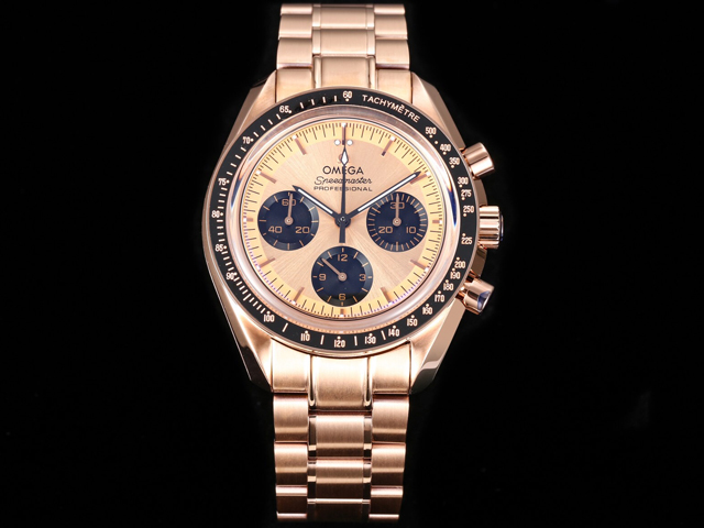 Rose Gold 43mm SpeedMaster MoonWatch Handwind 3861 Rose Gold Steel OMG-22033