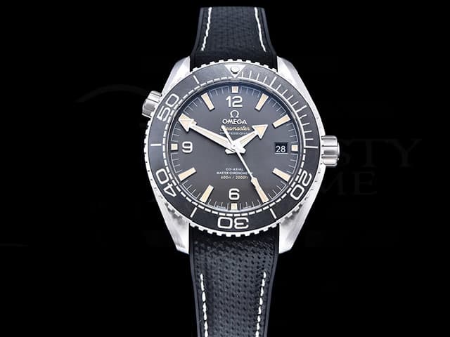 43.5mm Rubber Strap Seamaster Planet Ocean 600M 8900 Black OMG-24043