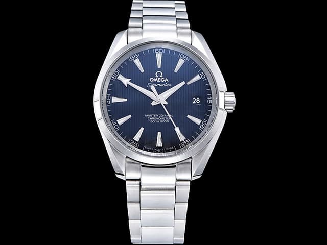 40mm Aqua Terra 8500 Blue Striped Dial Steel OMG-25006