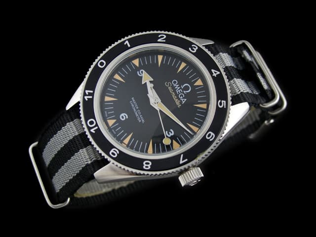 42mm Nylon Strap Seamaster 007 James Bond Spectre Automatic Black Dial OM544