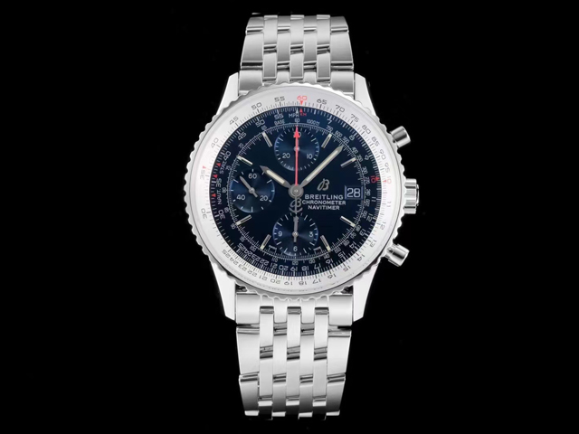 41mm Navitimer 1 Chronograph 7750 Blue Dial Steel BL-21013