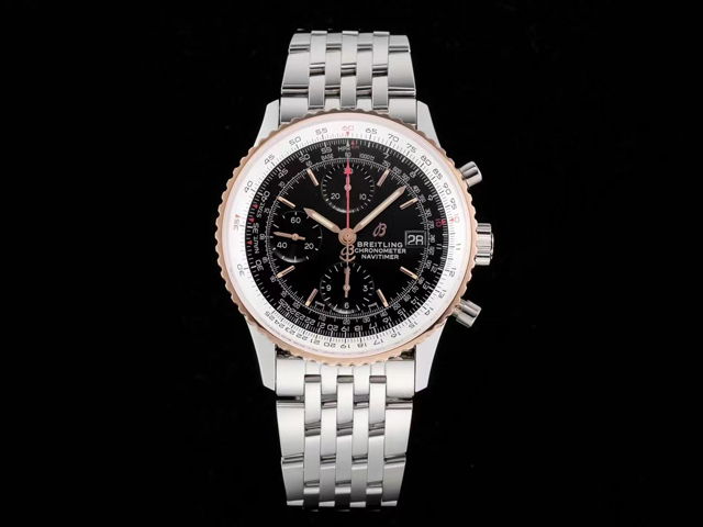 Two Tone 41mm Navitimer 1 Chronograph 7750 Steel BL-21015