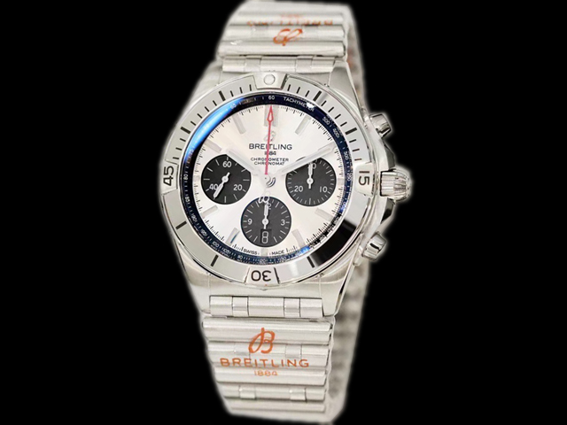 42mm Chronomat B01 Chronograph 7750 White Dial Steel BL-21051