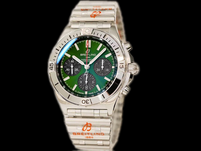 42mm Chronomat B01 Chronograph 7750 Green Dial Steel BL-21053