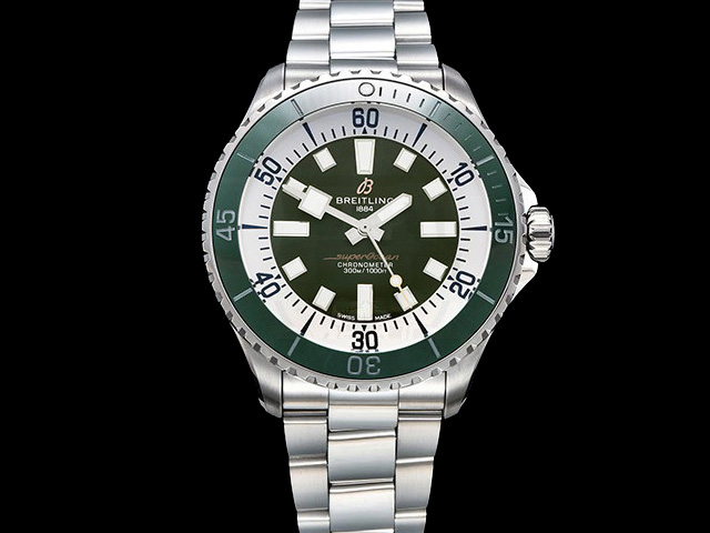 44mm Superocean 2824 Automatic Green Dial Steel BL-23004