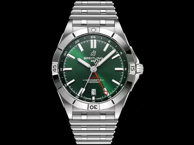 40mm Chronomat GMT 2836 Automatic Steel Green Dial BL-24014